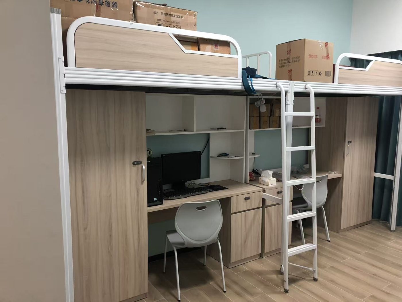 Bunk with desk
