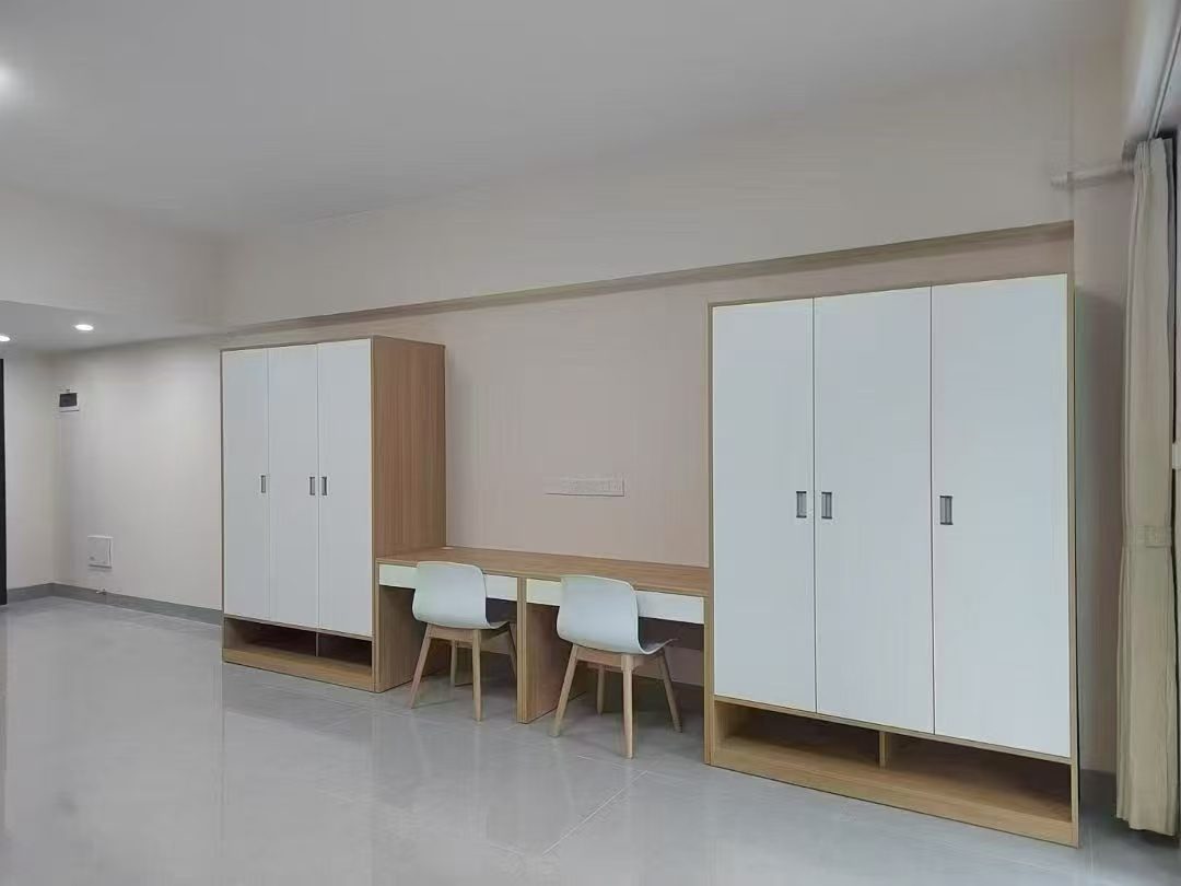 Wardrobe with desk