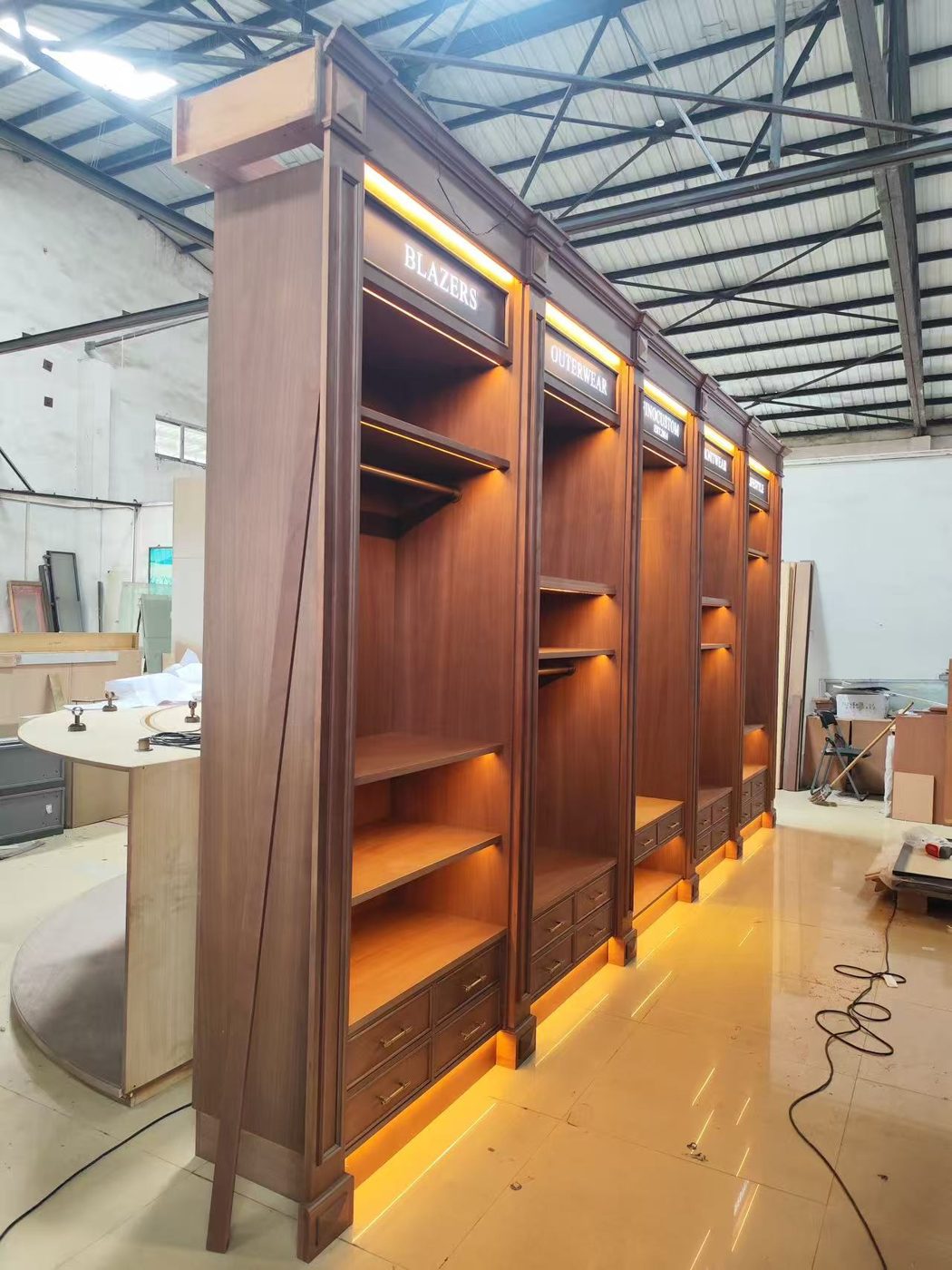 Closet in workshop